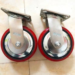 Bánh xe đẩy Hàn Quốc PU 100x48 mm 12 Bánh xe đẩy Hàn Quốc PU 100x48 mm