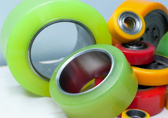 MRPU: Trục cao su, Trục lô PU, Bánh xe nâng PU, con lăn, bánh xe đẩy