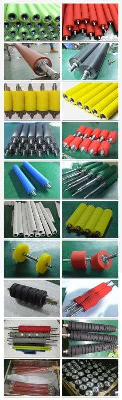 Gia công trục lô cao su (rulo cao su) , rulo băng tải với cao su, PU