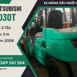 Xe nâng dầu 3 tấn MITSUBISHI FD30T nâng cao 3m
