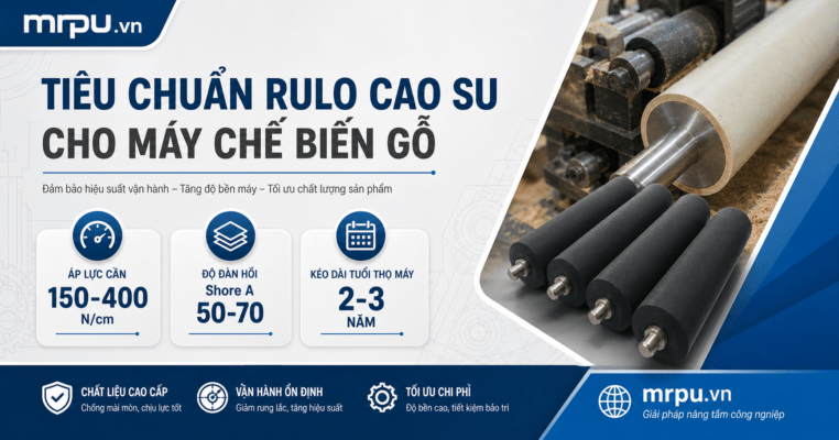 Trục lăn cao su trong ngành chế biến gỗ: Áp lực cán và độ đàn hồi cần đạt tiêu chuẩn nào?