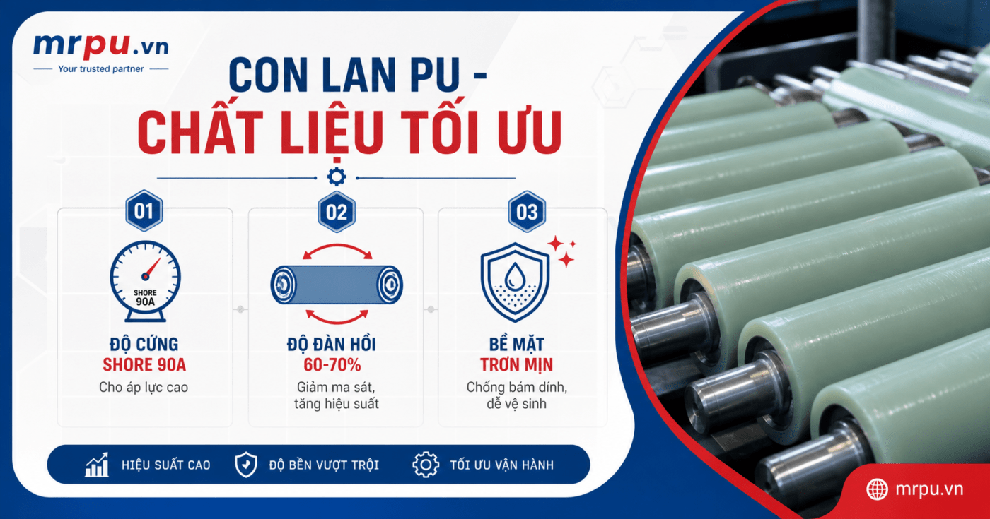 Ứng dụng con lăn PU trong máy uốn và ép tole: Yêu cầu độ cứng và độ đàn hồi thực tế 1 Ứng dụng con lăn PU trong máy uốn và ép tole: Yêu cầu độ cứng và độ đàn hồi thực tế