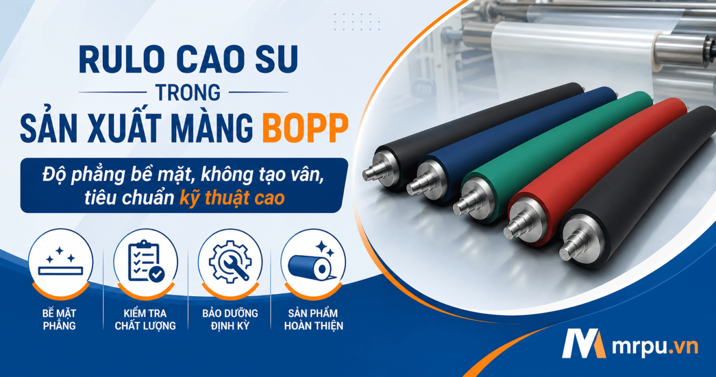 Trục cao su trong ngành sản xuất màng BOPP: Độ phẳng bề mặt và yêu cầu không tạo vân